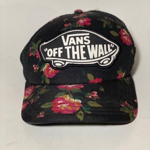 Floral Vans trucker hat